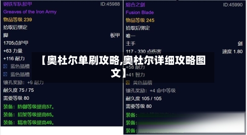 【奥杜尔单刷攻略,奥杜尔详细攻略图文】