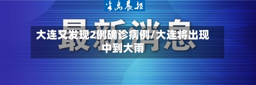 大连又发现2例确诊病例/大连将出现中到大雨-第2张图片