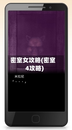 密室女攻略(密室4攻略)-第2张图片