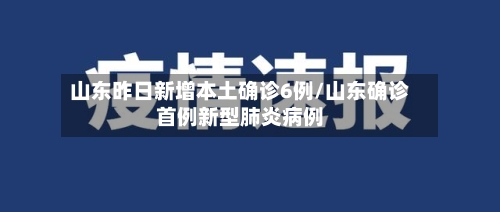山东昨日新增本土确诊6例/山东确诊首例新型肺炎病例