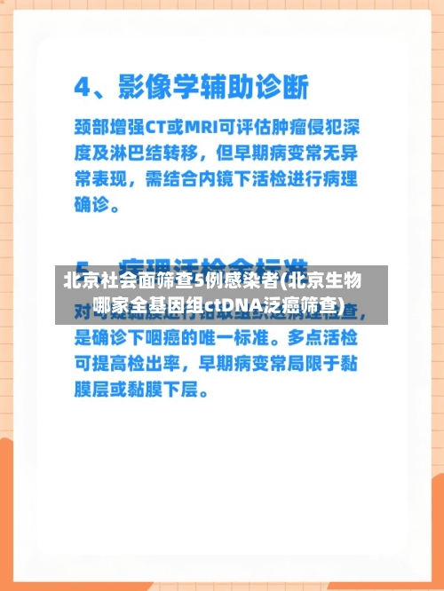 北京社会面筛查5例感染者(北京生物哪家全基因组ctDNA泛癌筛查)-第2张图片