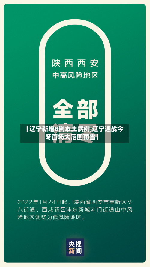 【辽宁新增8例本土病例,辽宁迎战今冬首场大范围雨雪】