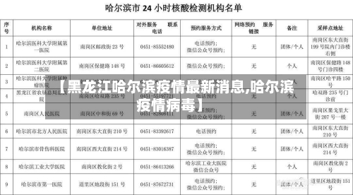 【黑龙江哈尔滨疫情最新消息,哈尔滨疫情病毒】-第2张图片