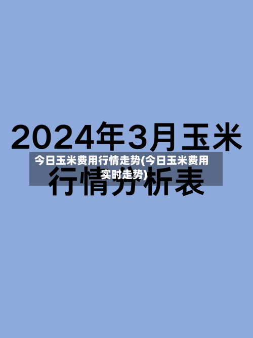今日玉米费用行情走势(今日玉米费用实时走势)-第2张图片
