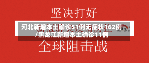 河北新增本土确诊51例无症状162例/黑龙江新增本土确诊11例