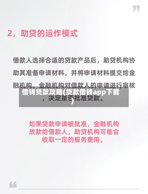 借钱贷款攻略(贷款借钱app下载)