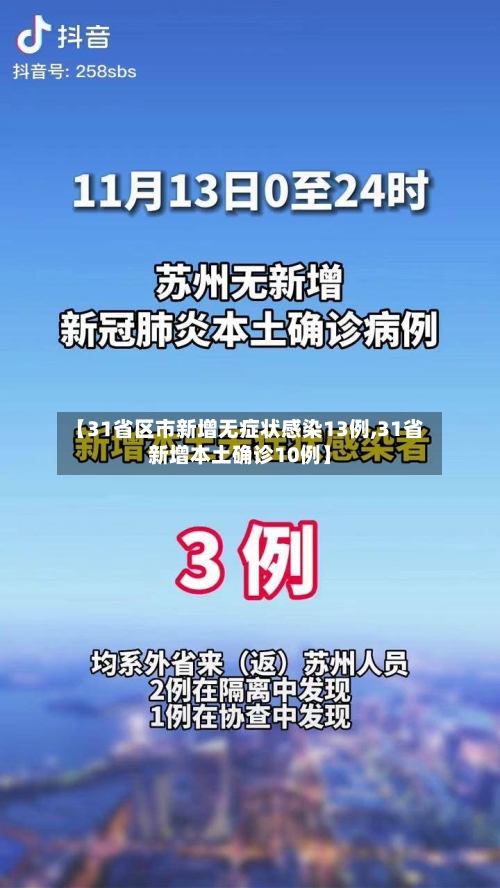 【31省区市新增无症状感染13例,31省新增本土确诊10例】