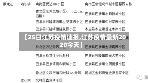 【25日江苏疫情速报,江苏疫情最新2020今天】-第3张图片