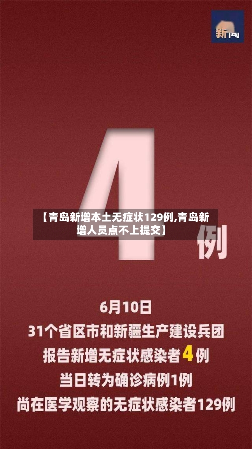 【青岛新增本土无症状129例,青岛新增人员点不上提交】