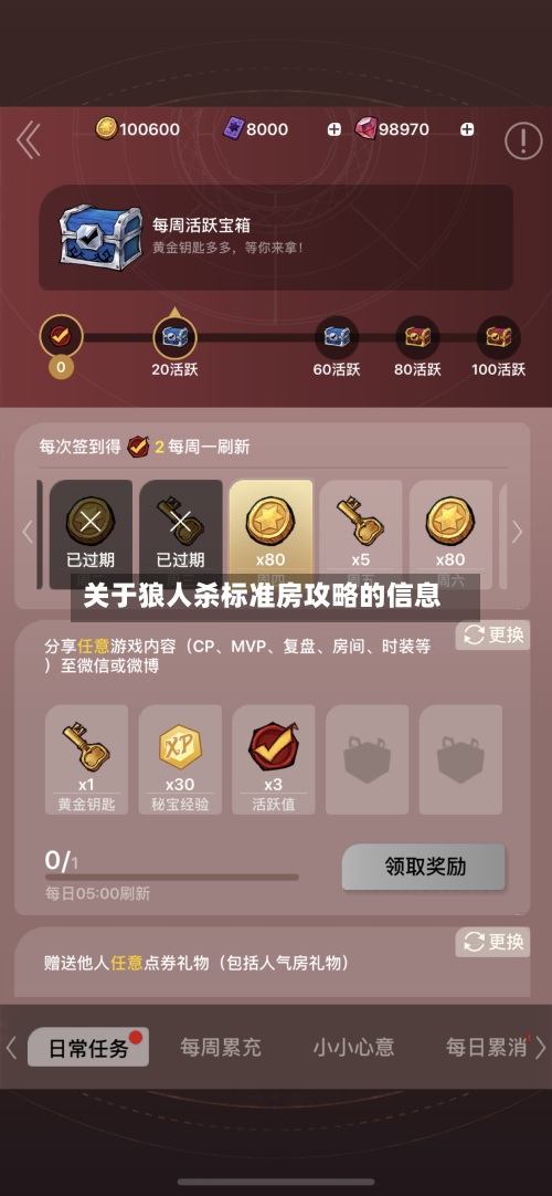 关于狼人杀标准房攻略的信息-第2张图片