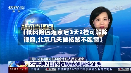 【低风险区返京后3天2检可解除弹窗,北京几天做核酸不弹窗】