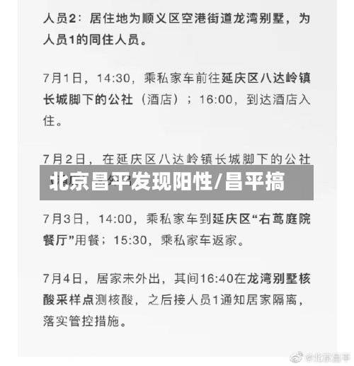 北京昌平发现阳性/昌平搞-第2张图片