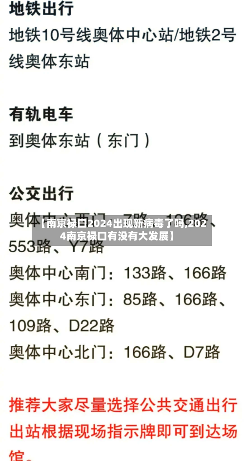 【南京禄口2024出现新病毒了吗,2024南京禄口有没有大发展】-第2张图片