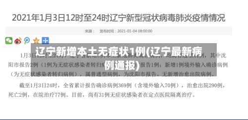 辽宁新增本土无症状1例(辽宁最新病例通报)