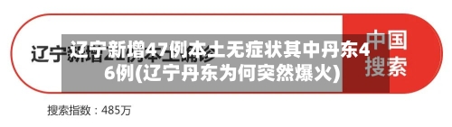 辽宁新增47例本土无症状其中丹东46例(辽宁丹东为何突然爆火)-第3张图片