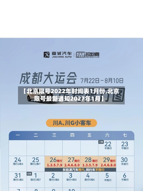 【北京限号2022年时间表1月份,北京限号最新通知2027年1月】-第3张图片