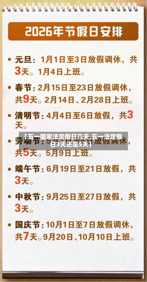 【五一国家法定假日几天,五一法定假日3天还是5天】
