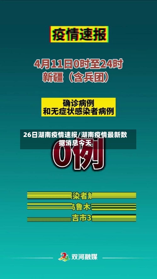 26日湖南疫情速报/湖南疫情最新数据消息今天