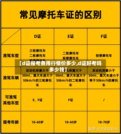【d证报考费用行情价多少,d证好考吗多少钱】