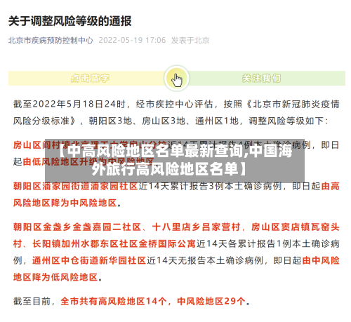 【中高风险地区名单最新查询,中国海外旅行高风险地区名单】
