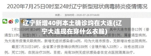 辽宁新增40例本土确诊均在大连(辽宁大连现在穿什么衣服)